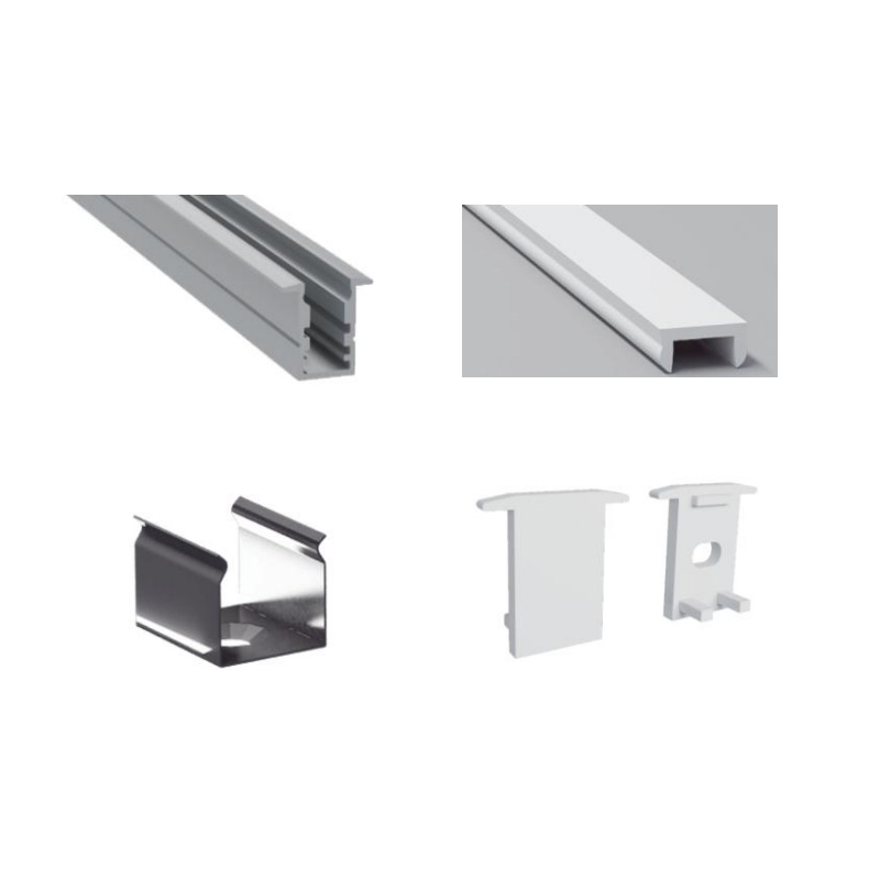Recessed Mini 8mm LED Strip Light Aluminum Channel With Flange Recessed Mini 8mm LED Strip Light Aluminum Channel With Flange